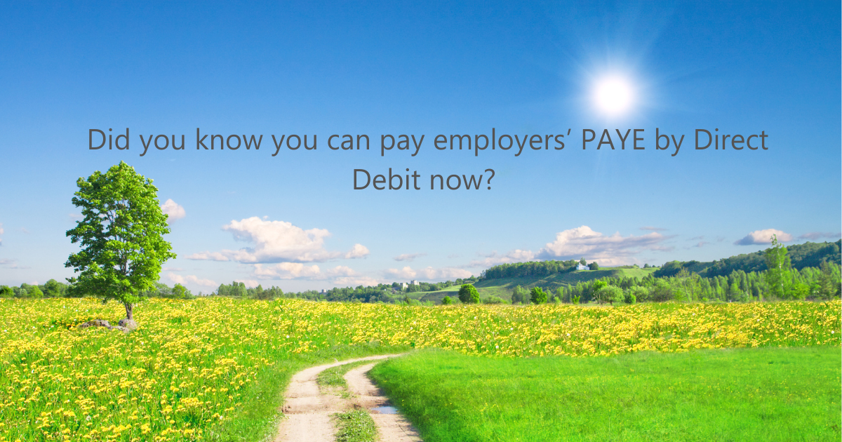 Paying Employers’ PAYE by Direct Debit