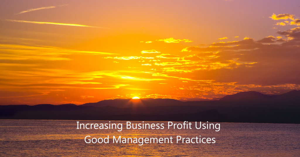 Increasing Business Profit Using Good Management Practices