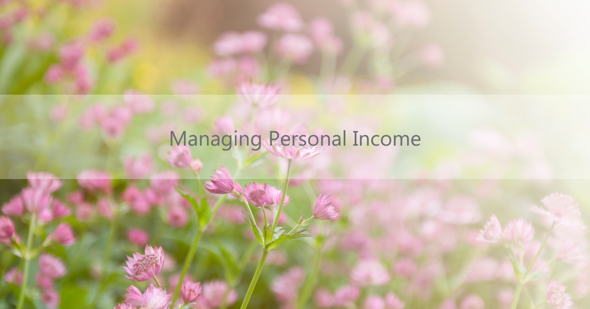 Managing Personal Income